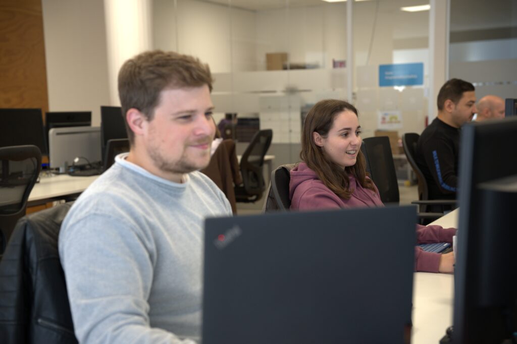 Developers working on their computers